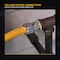 Flextron Gas Line Hose 1/2'' O.D.x60'' Len 1/2" FIPx3/8" MIP Fittings Yellow Coated Stainless Steel Flexible FTGC-YC38-60F - alternate 3